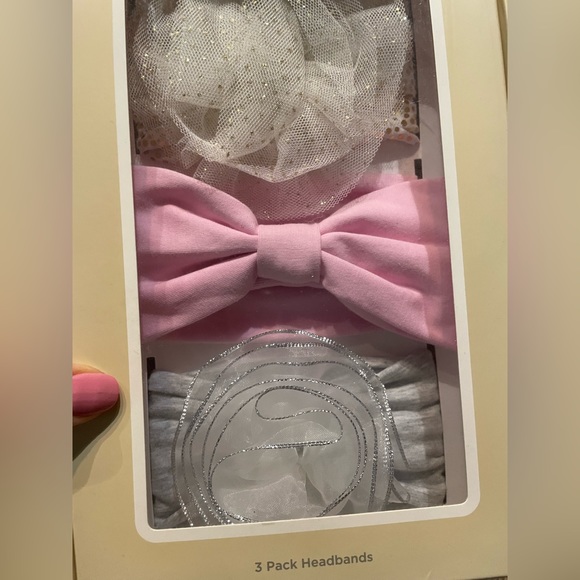 First Impressions 3- Pack Baby Girl Headbands - Picture 3 of 5